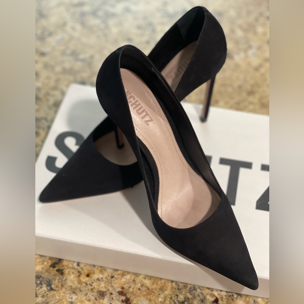 Schutz black heels